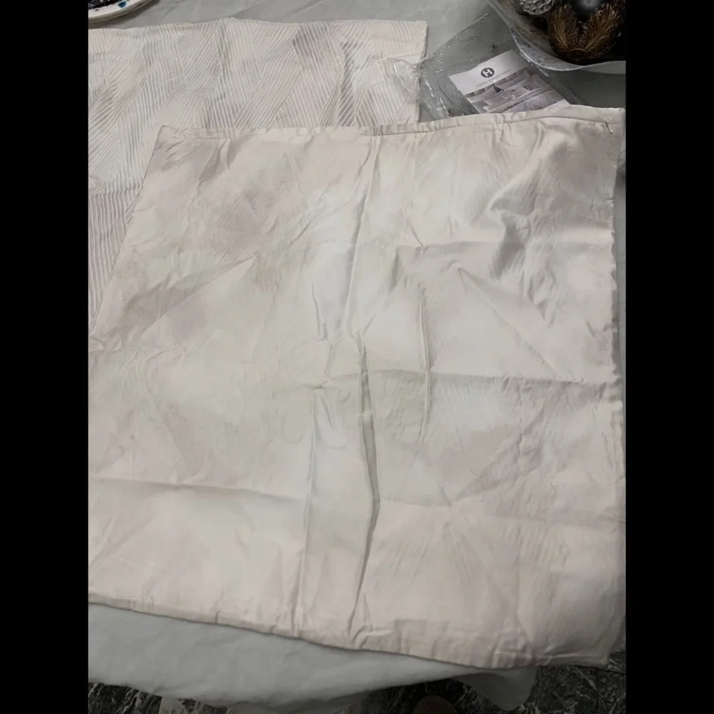 NIB‎ Hotel Collection Lateral Cotton (2) Euro European Pillow Sham